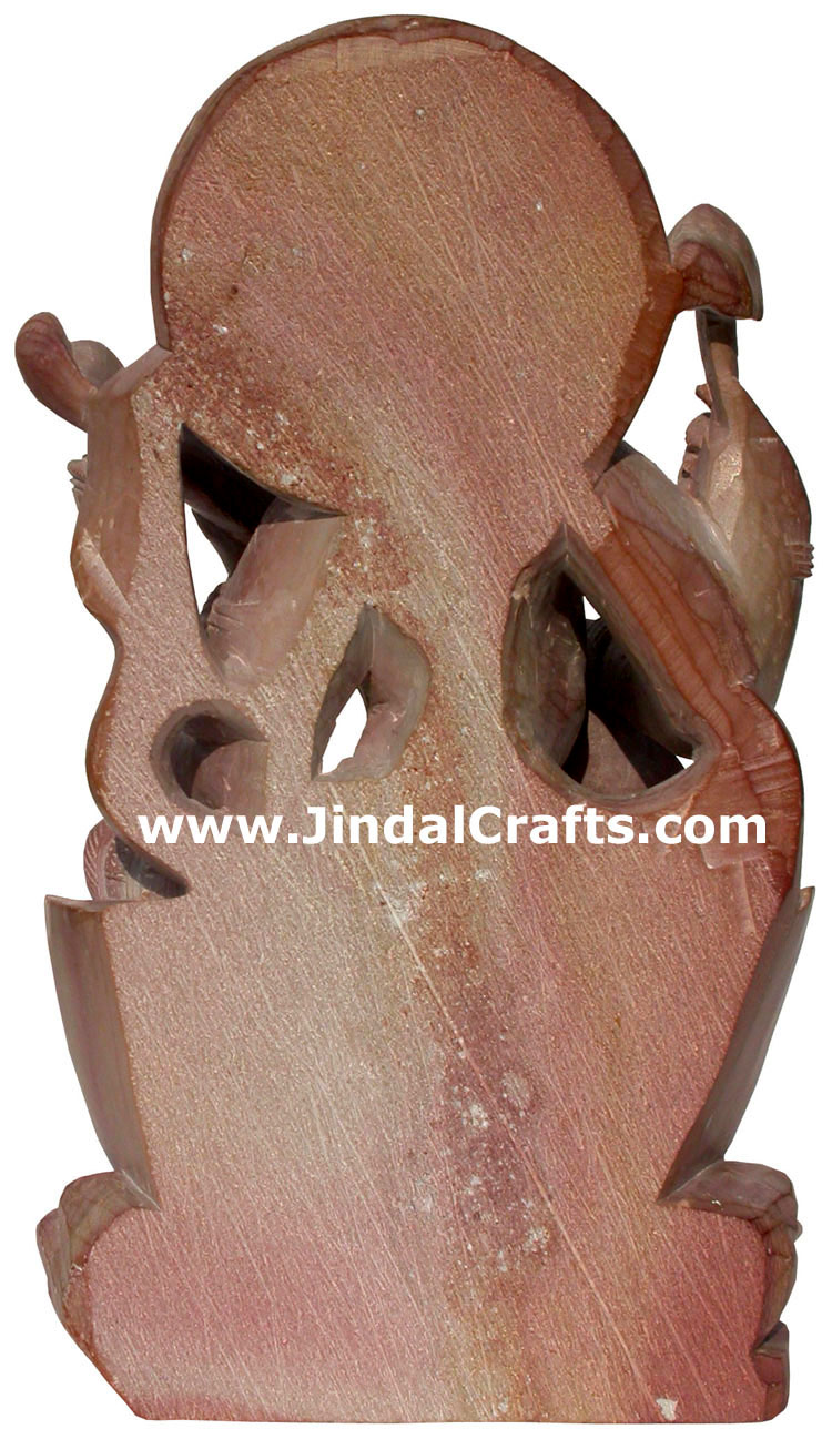 Hindu Deities Goddess Saraswati India Stone Carving Art