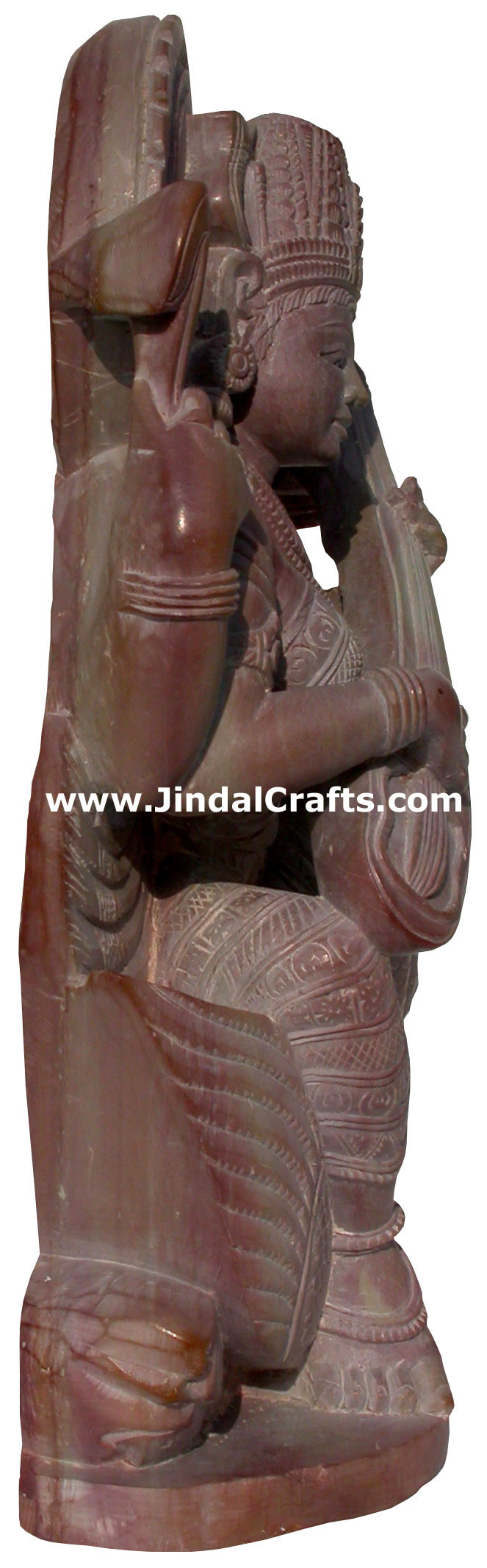 Hindu Deities Goddess Saraswati India Stone Carving Art