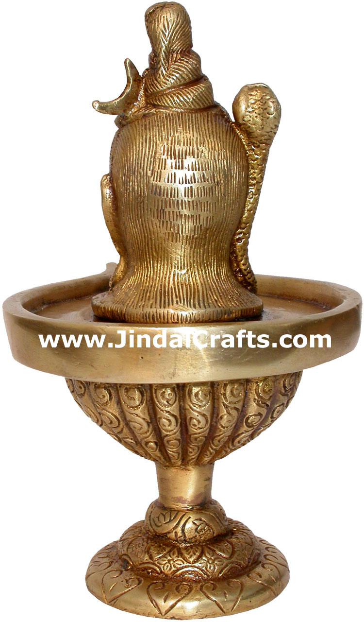 Hindu Deities God Shiva India Brass Carving Artefacts