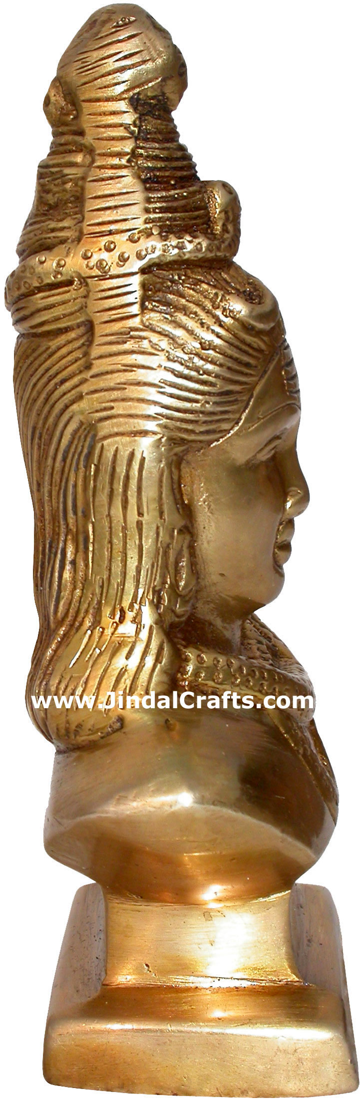 Hindu Deities God Shiva India Brass Carving Artefacts