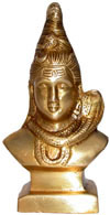 Hindu Deities God Shiva India Brass Carving Artefacts