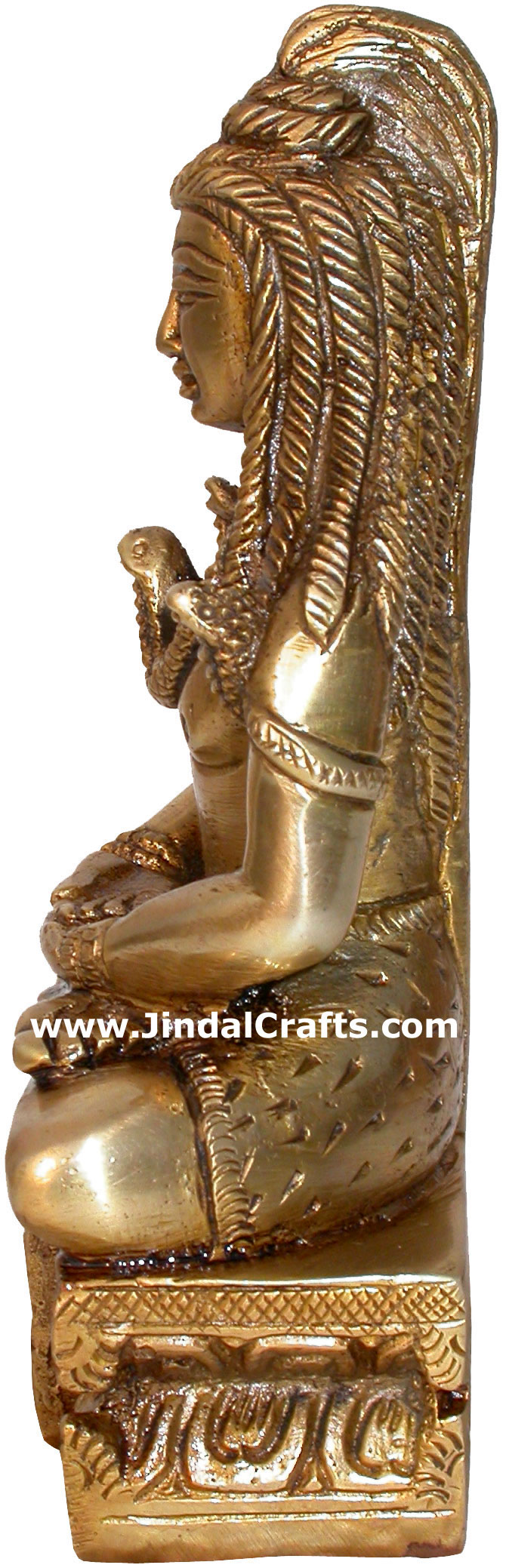 Hindu Deities God Shiva India Brass Carving Artefacts