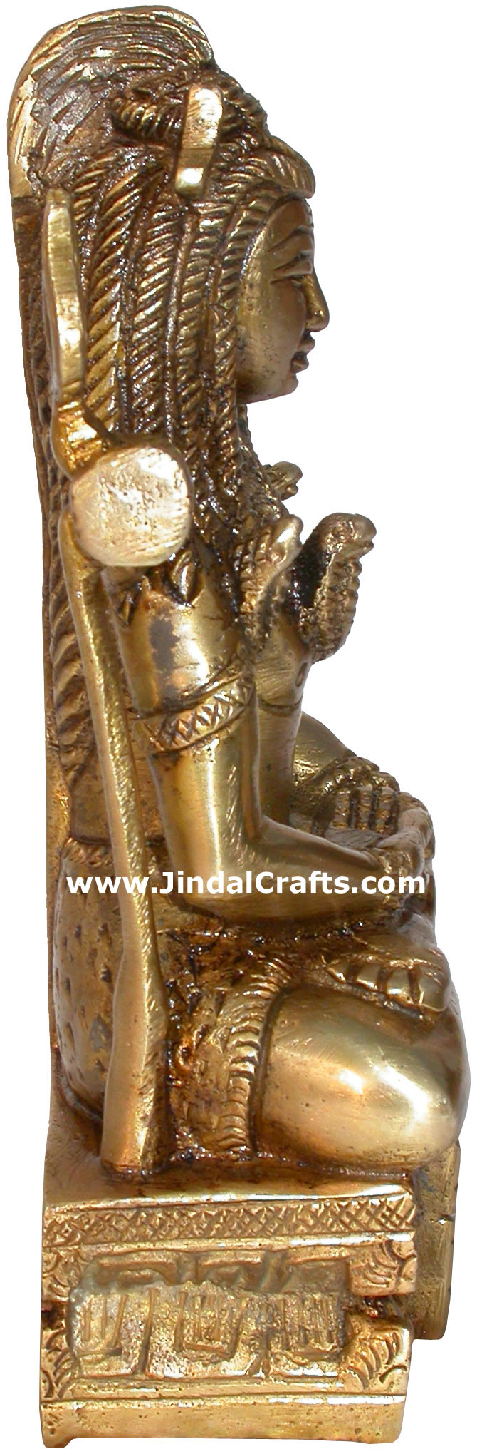 Hindu Deities God Shiva India Brass Carving Artefacts