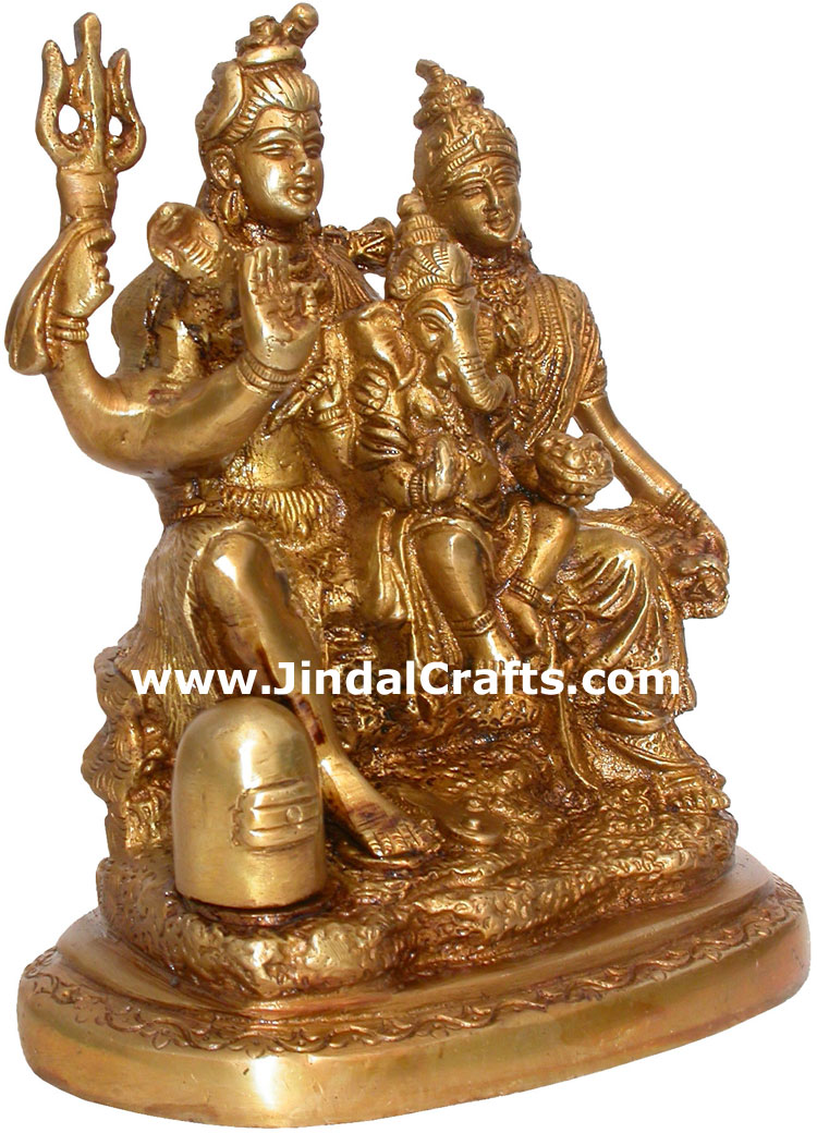 Hindu Deities God Shiva Family Paevati Ganesha India