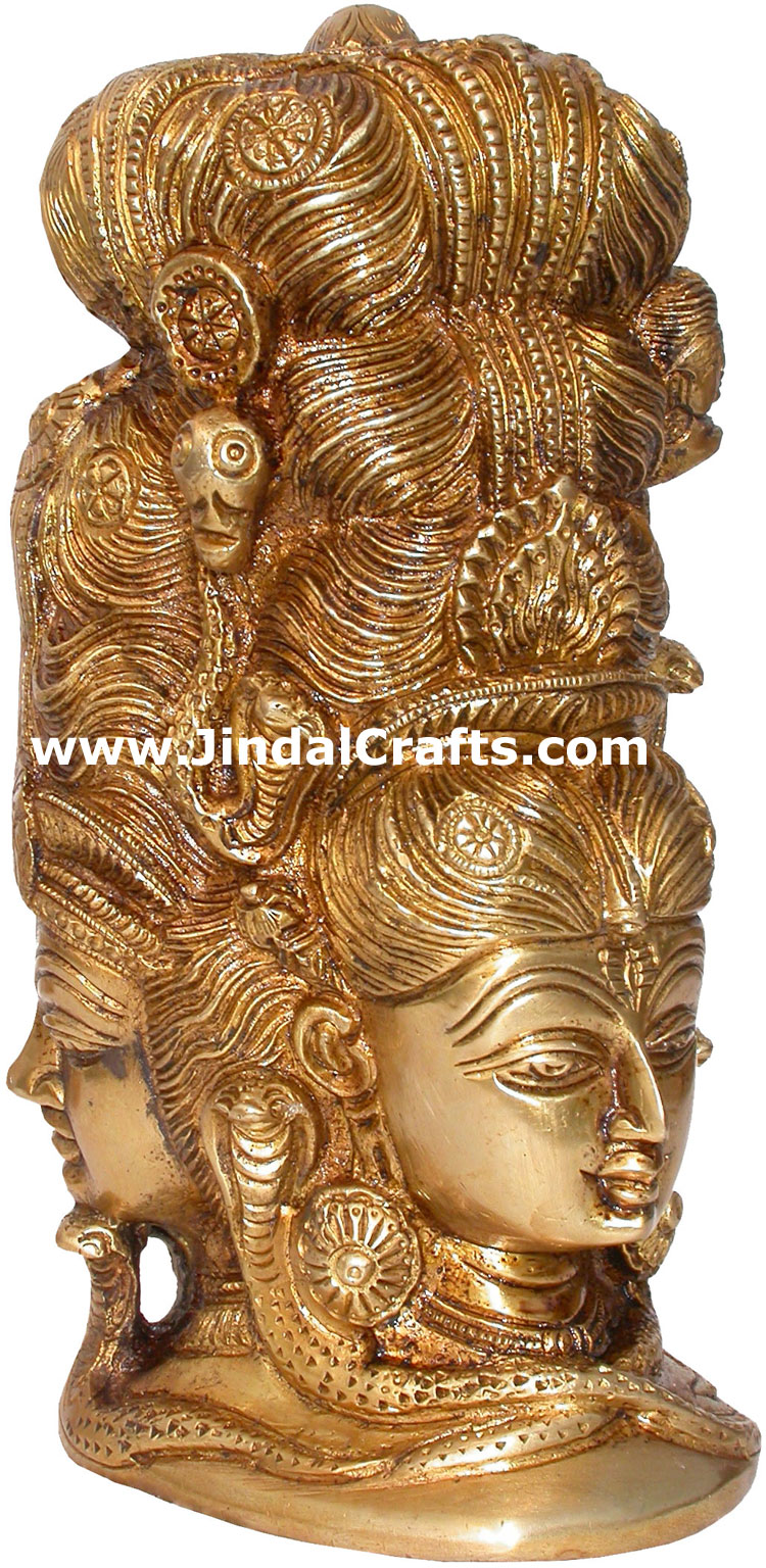 Masterpiece Exclusive Hindu Deity Shiva Parvati India Brass Statue Idol Figure