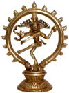 Hindu Deities God Shiva as Natraj India Brass Carving