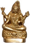 Hindu Deities God Shiva India Brass Carving Artefacts