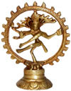 Hindu Deities God Shiva as Natraj India Brass Carving