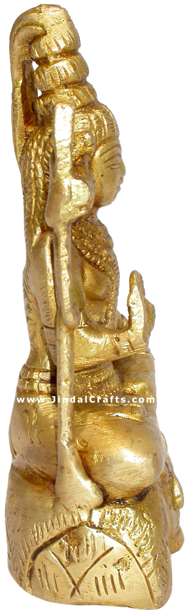 Lord Shiva Indian God Brass Figurines Hand Carved Art Hindu Religious Arts