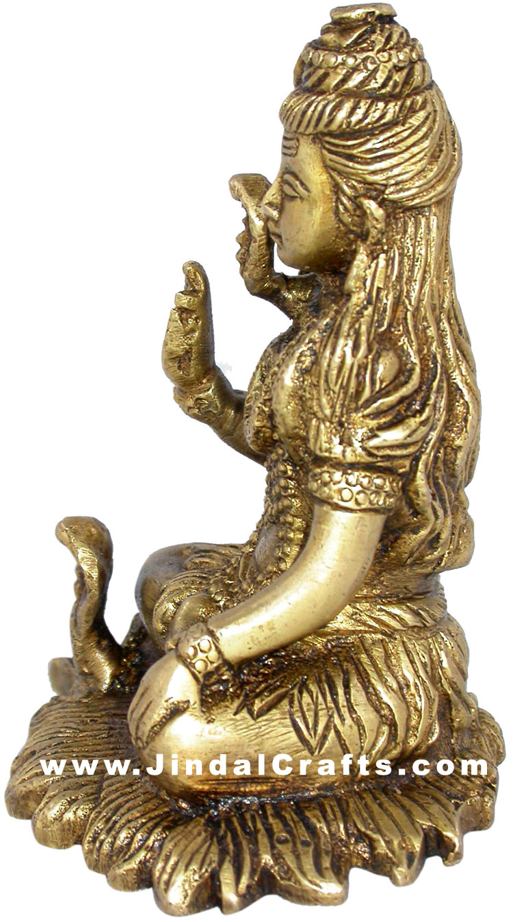 Lord Shiva Indian God Brass Figurines Hand Carved Art