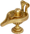 Shivlinga Indian Religious Brass Sculpture Idol Statue Lord Shiva Brass Artifact