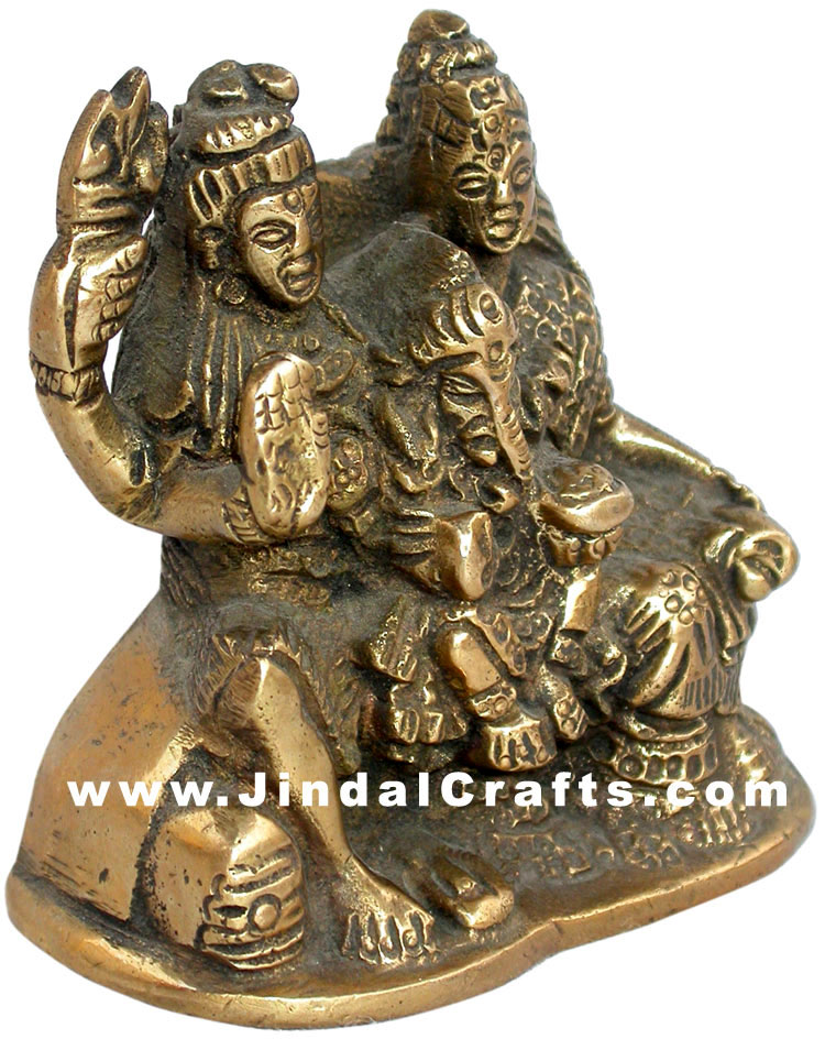 Shiva Parvati Ganesh Family of Indian Gods Goddess Art