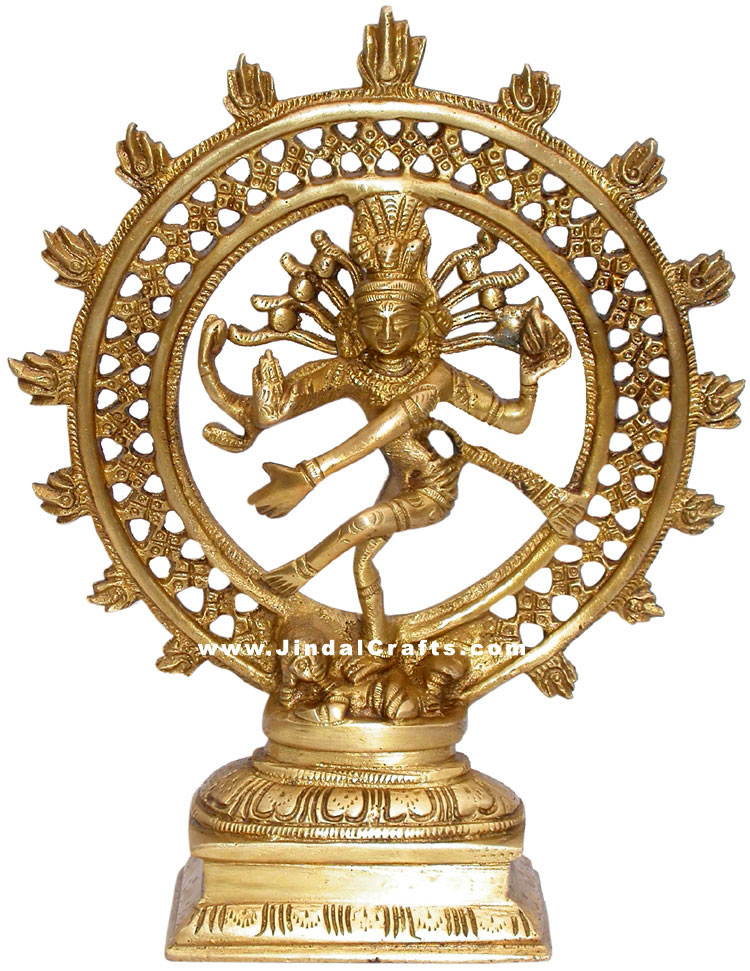 Natraja Dancing Shiva Indian Religious Sculptures Idols Hindu Home Decor Crafts