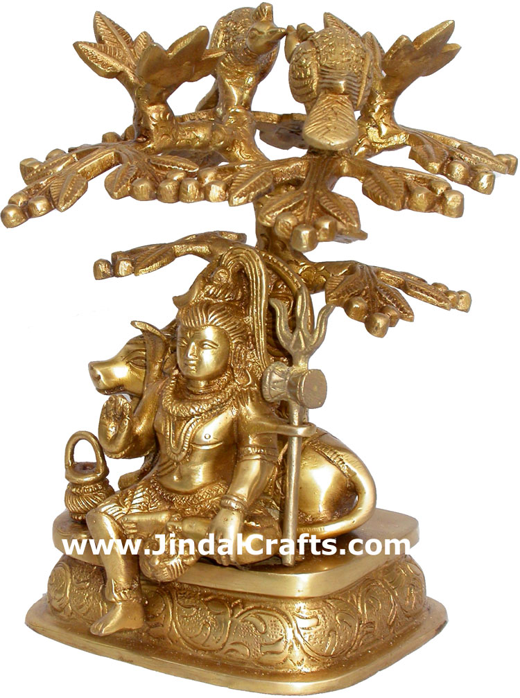 Lord Shiva Indian God Religious Brass Handicraft Idols Hindu Figurine Handicraft