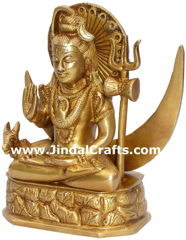 Lord Shiva Idol Indian God Figurines Hand Crafted Artifact Hindu Religious Craft