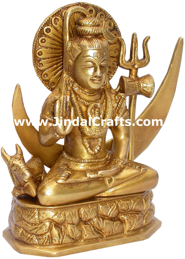 Lord Shiva Idol Indian God Figurines Hand Crafted Artifact Hindu Religious Craft