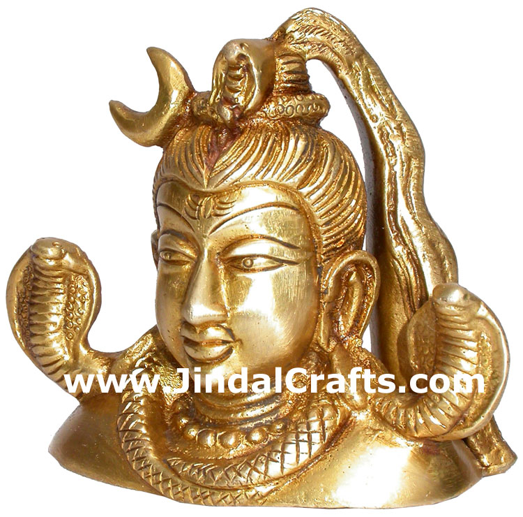 Lord Shiva Sculpture Brass Artifact Home Decor Indian