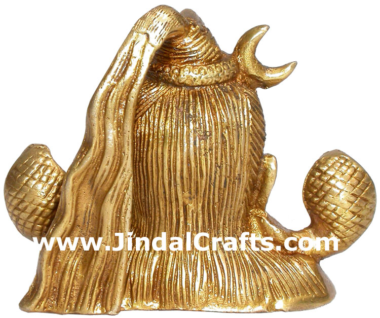 Lord Shiva Sculpture Brass Artifact Home Decor Indian