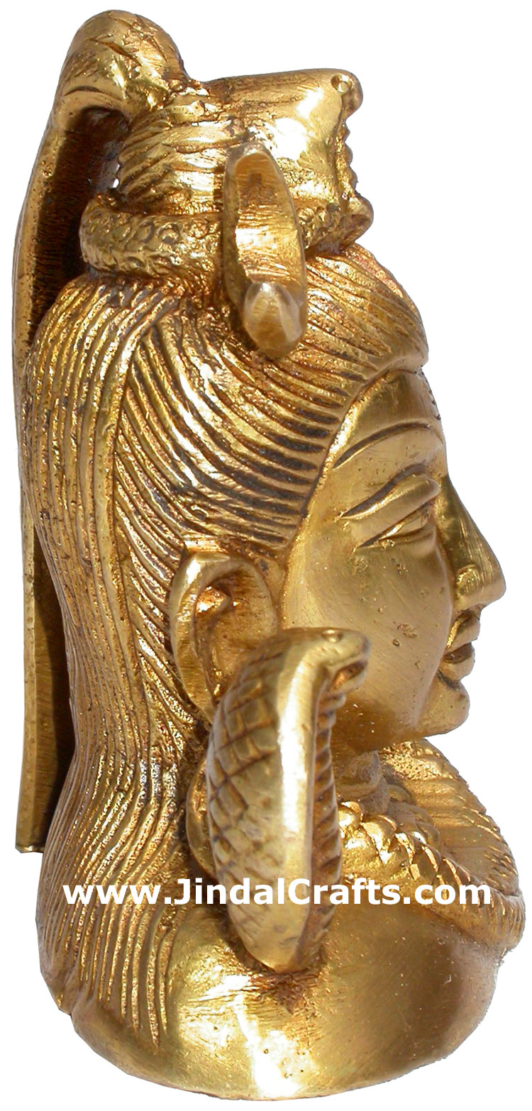 Lord Shiva Sculpture Brass Artifact Home Decor Indian