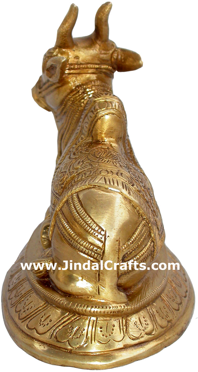 Nandi The Cosmic Bull of Shiva Indian God Sculpture Art