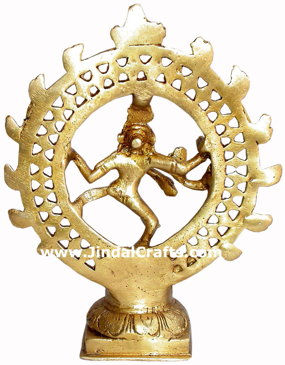 Natraja - Hand Carved Indian Art Craft Handicraft Home Decor Brass Figurine