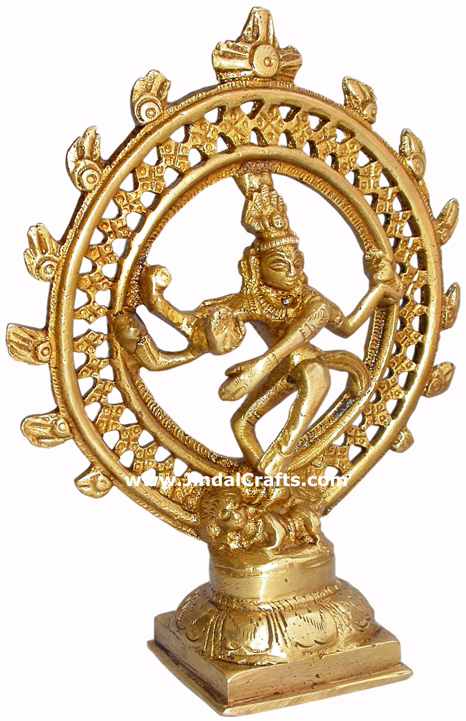 Natraja - Hand Carved Indian Art Craft Handicraft Home Decor Brass Figurine