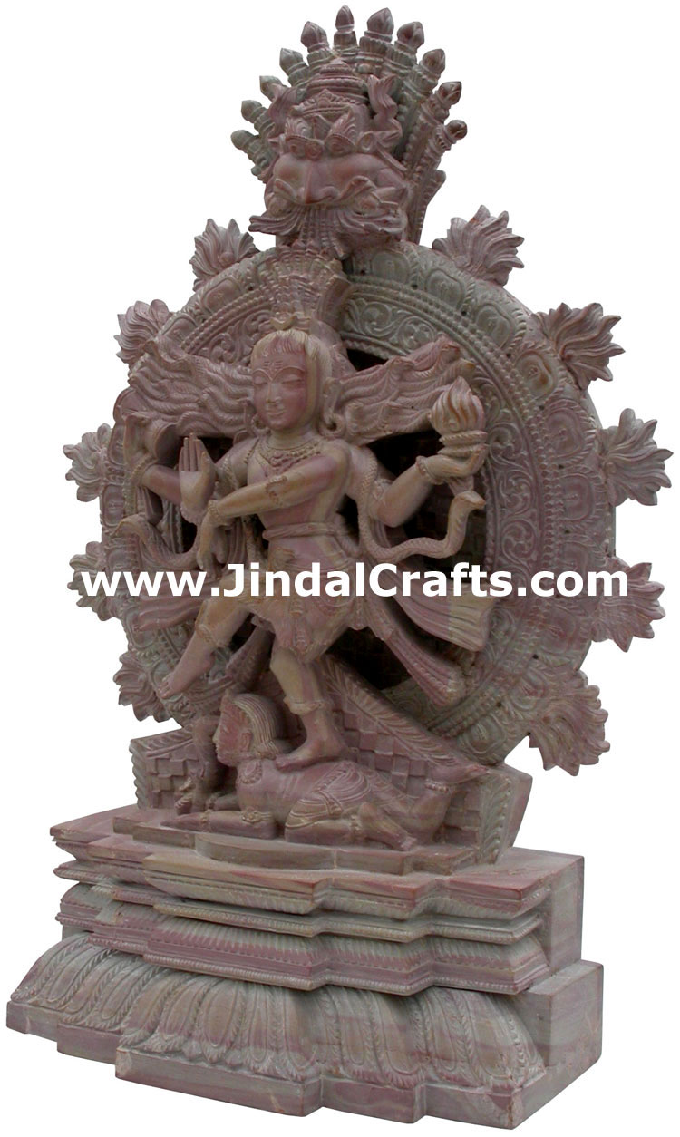 Lord Shiva Natraja Hand Carved Stone Statue Sculpture Figure Hindu Religious Art