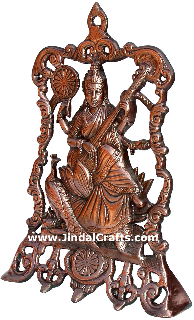 Saraswati Indian Goddess Sculpture Home Decoration Gift