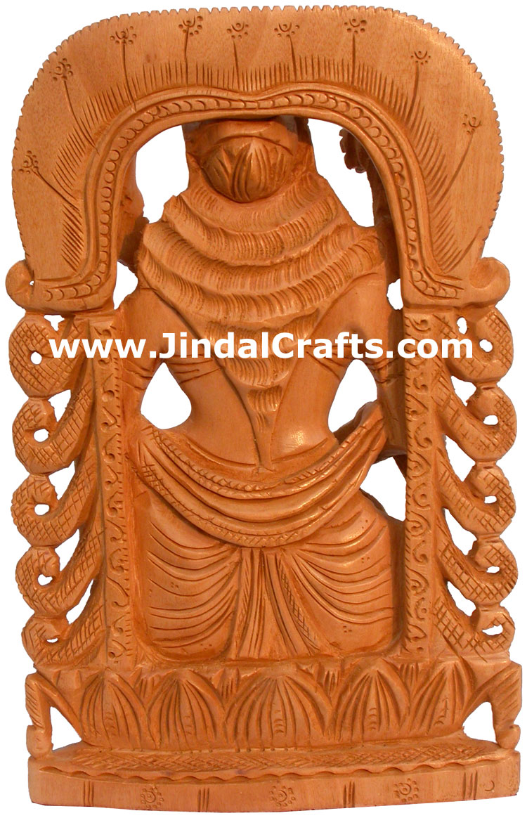 Saraswati Hand Carving India Religious Sculptures Craft
