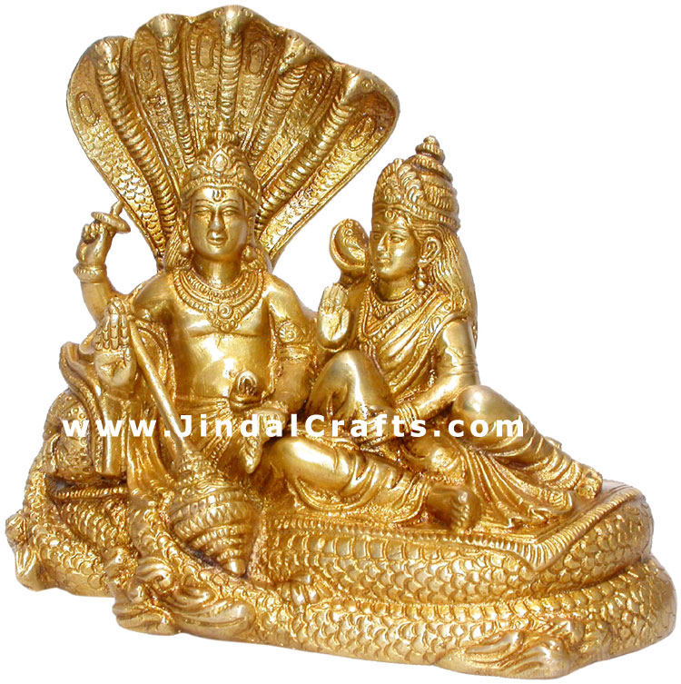 Vishnu Lakshmi Indian God Religious Hindu Statues Art