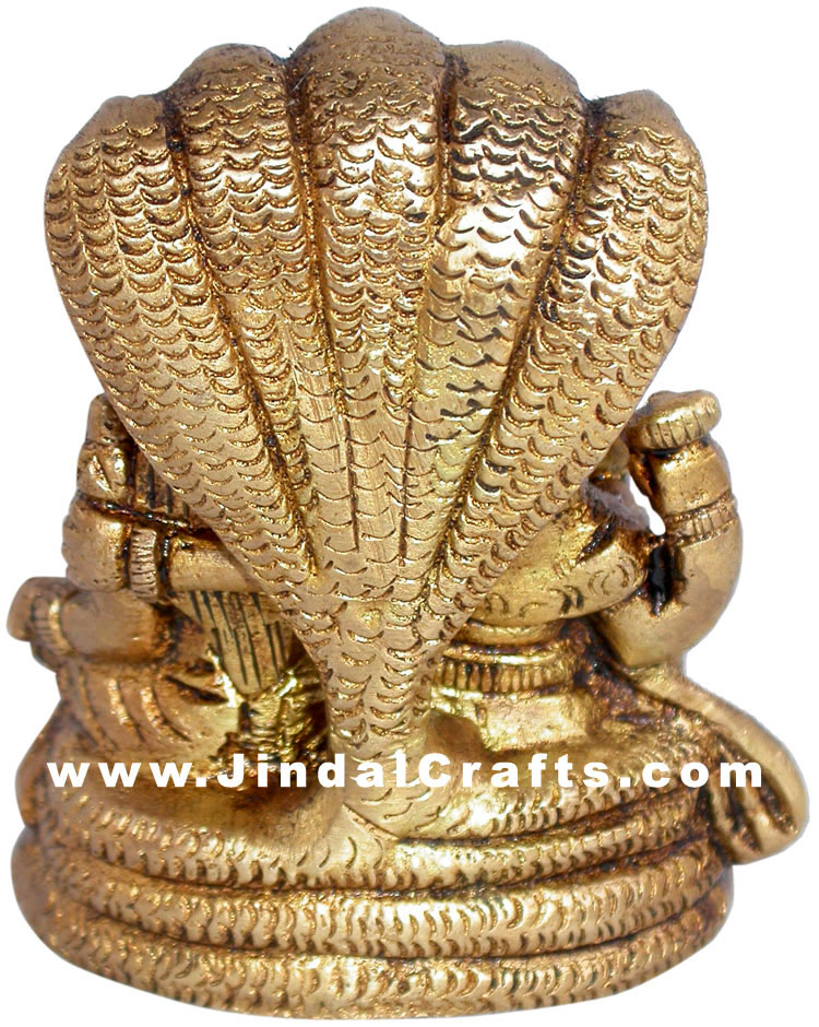 Vishnu Lakshni Indian God Goddess Brass Sculpture Arts