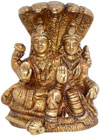 Vishnu Lakshni Indian God Goddess Brass Sculpture Arts