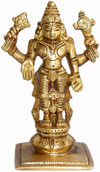 Vishnu - Hand Carved Indian Art Craft Handicraft Home Decor Brass Figurine