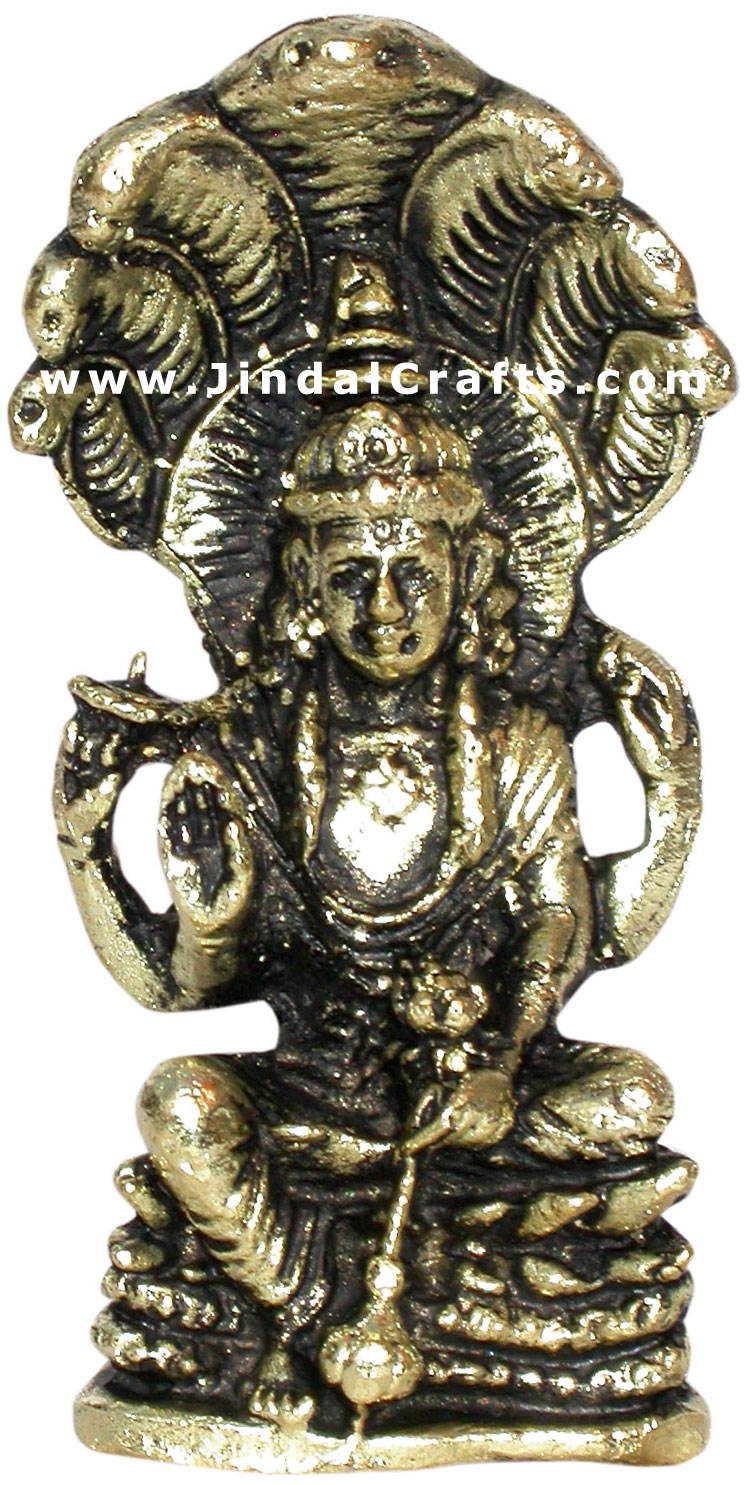 Hindu God Vishnu Religious Statue India Crafts Perumal