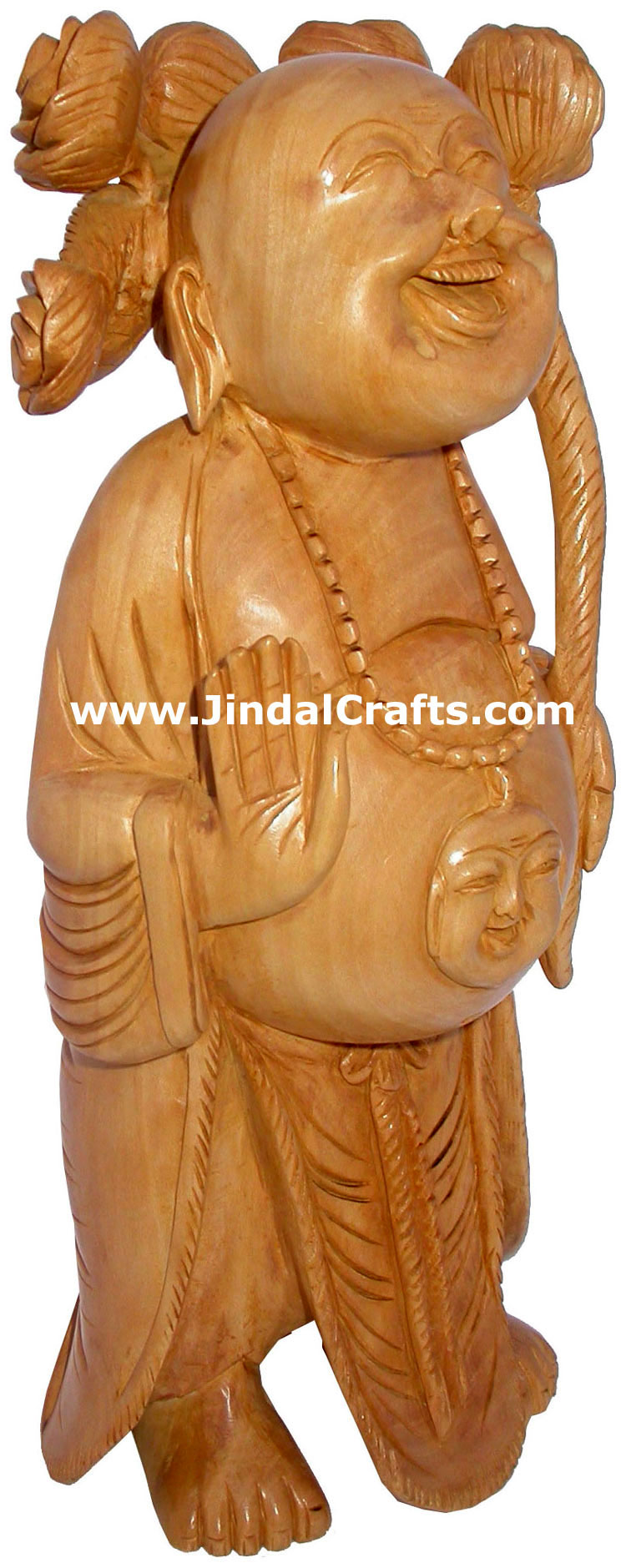 Hand Crafted Laughing Buddha Feng Shui Good Luck Vaastu