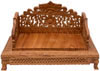 Handcarved Wooden God Goddess Chowki Open Temple India