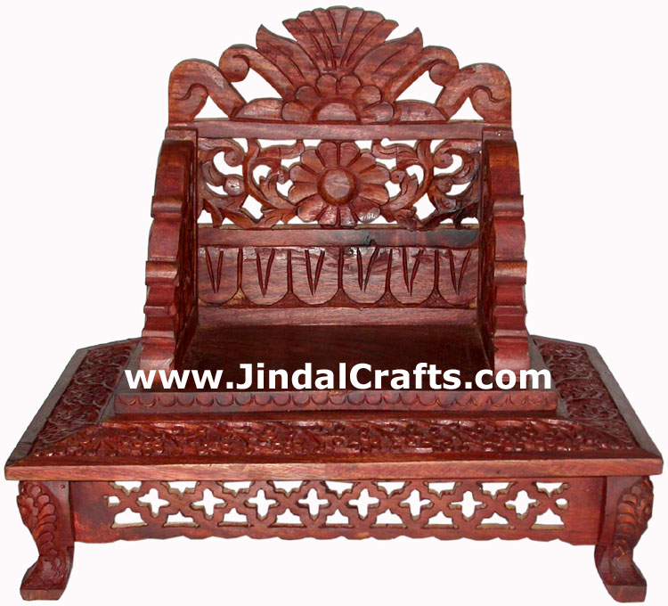 Wooden Chowki - Indian Art Craft Handicrafts Wooden Hand Carved Figure
