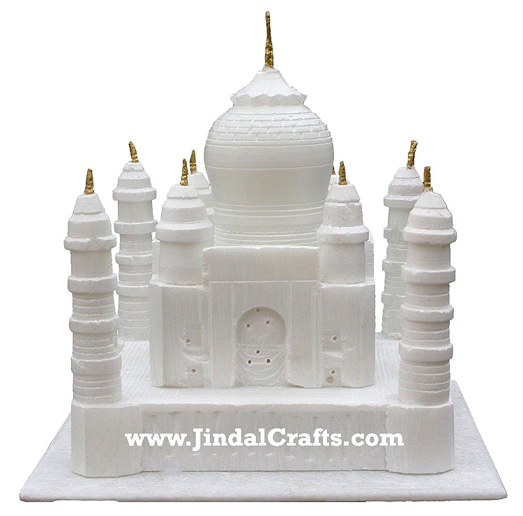 White Marble Handmade Taj Mahal Replica India Stone Art