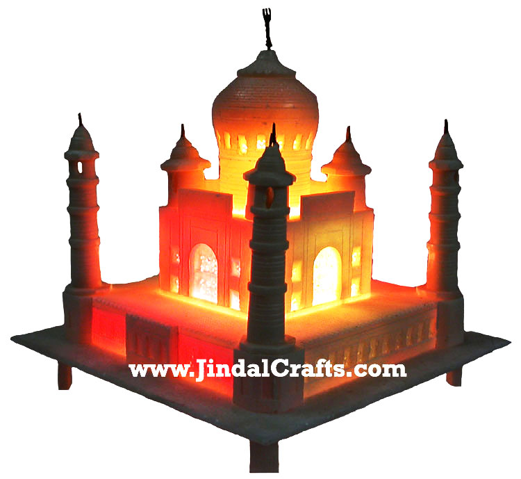 White Marble Handmade Taj Mahal Replica India Stone Art