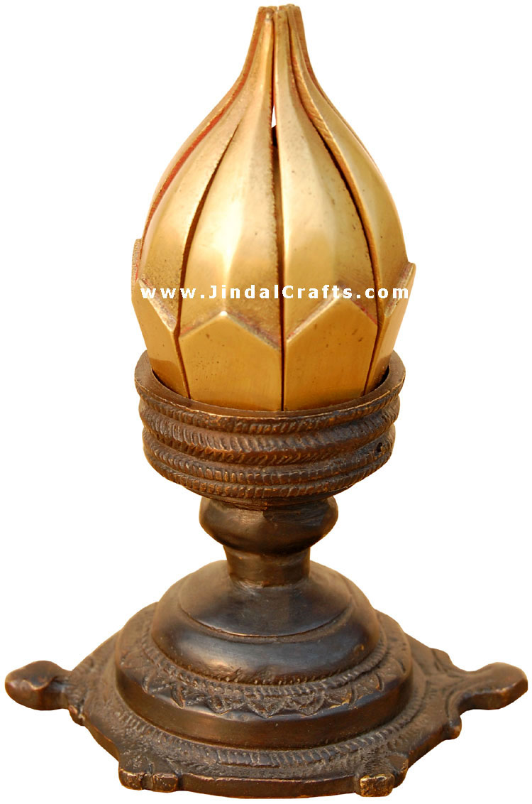 Lotus Candle Holder Diya - Folding Candle Stand Tradtional Art India