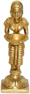 Nagkanya Deepak Indian Religious Lighting Statue Art