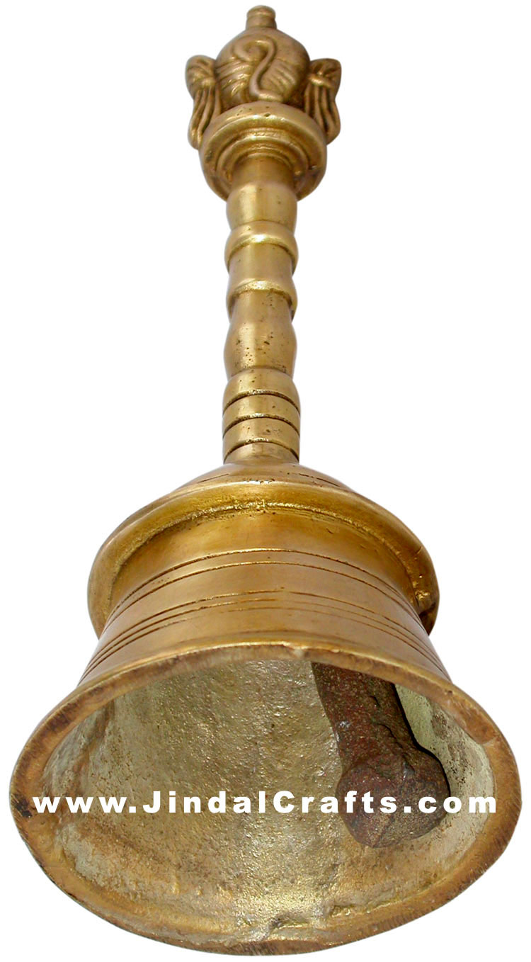Bell Indian Religious Brass Artifact Hand Crafted India