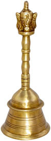Bell Indian Religious Brass Artifact Hand Crafted India