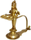 Diya Deepak Indian Religious Traditional Brass Artifact
