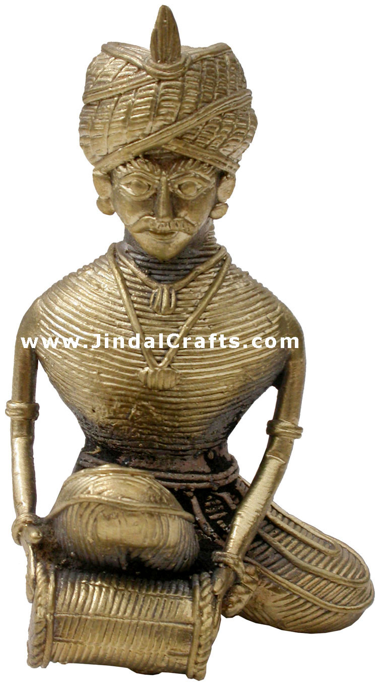 Musical Set - Tribal Dhokra Metal Artifact from India