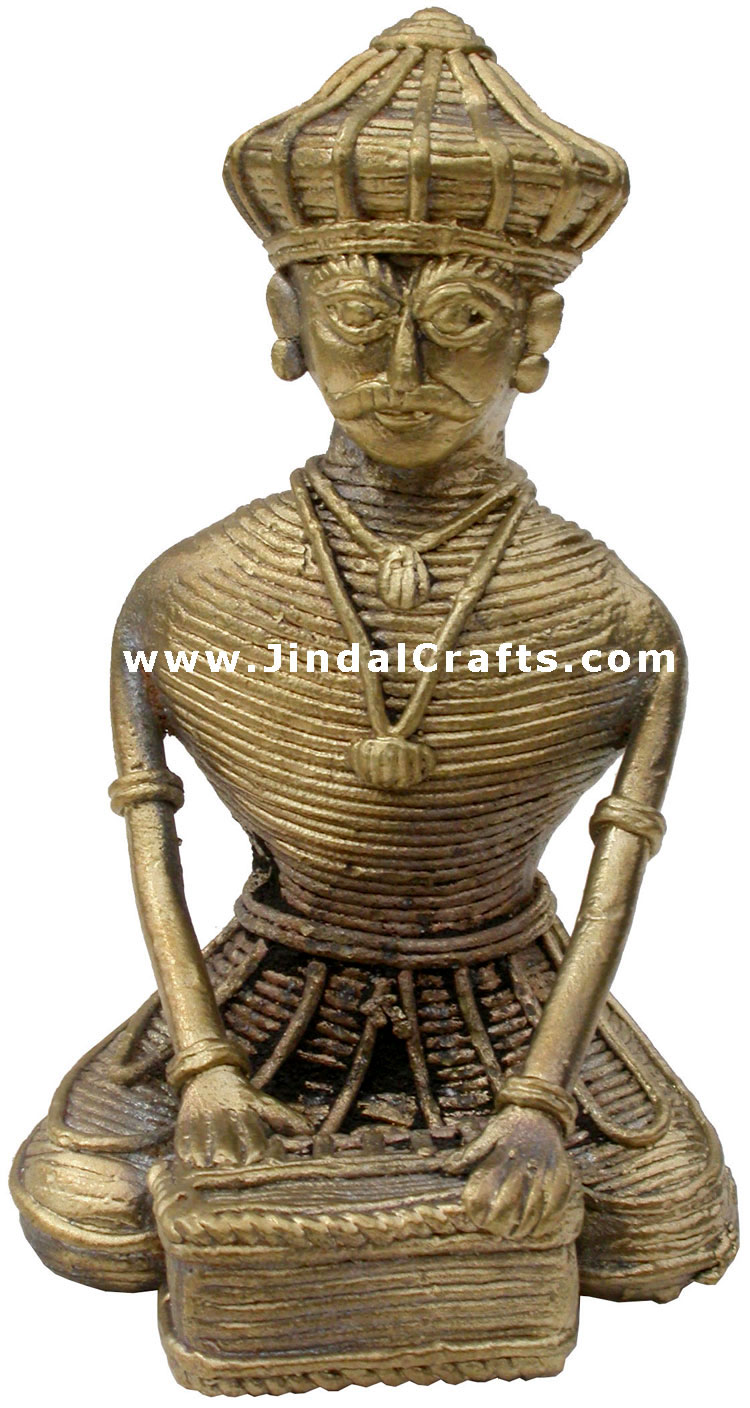 Musical Set - Tribal Dhokra Metal Artifact from India