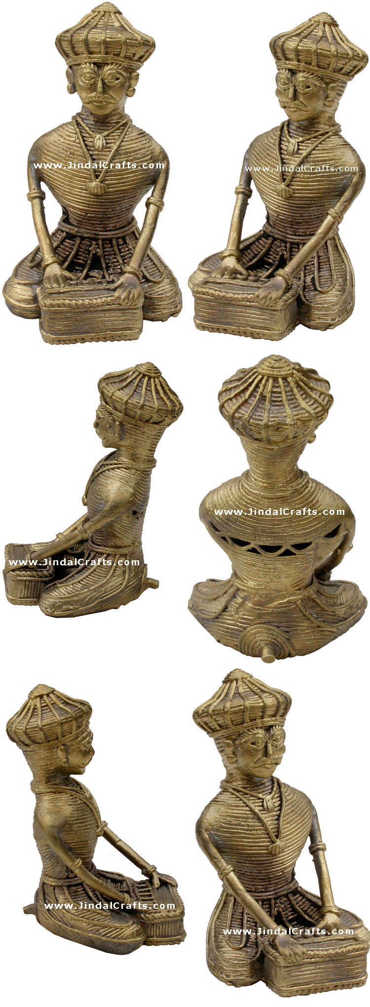 Musical Set - Tribal Dhokra Metal Artifact from India