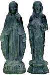 Mother Marry Jesus Handcarved Sculpture Indian Catholic Artifacts Statues Idols