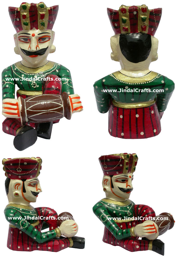 Handmade India Musician Set India Traditional Art Decor