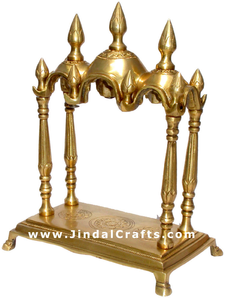 Brass Temple Indian God Religious Artifact India Handicrafts Crafts Arts Decor